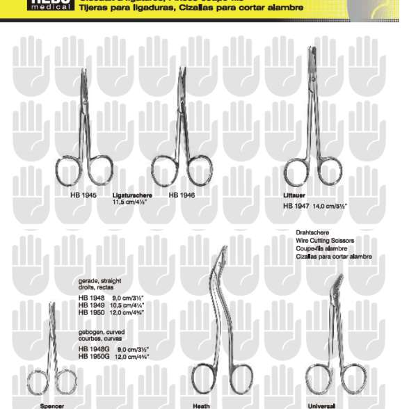 TIJERAS para Ligaduras HEBU MEDICAL