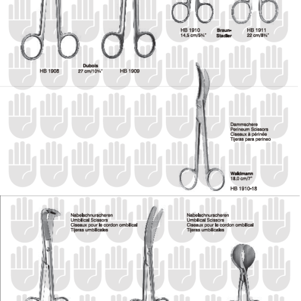 TIJERAS para obstetricia HEBU MEDICAL