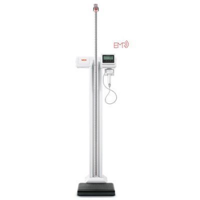 BASCULA DIGITAL DE COLUMNA CAPACIDAD 250 KG CONECTIVIDAD EMR WI-FI CON ESTADIMETRO DIGITAL 797 SECA