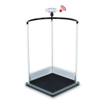 BASCULA DIGITAL DE PLATAFORMA CAPACIDAD 300 KG CON PASAMANOS 644 SECA