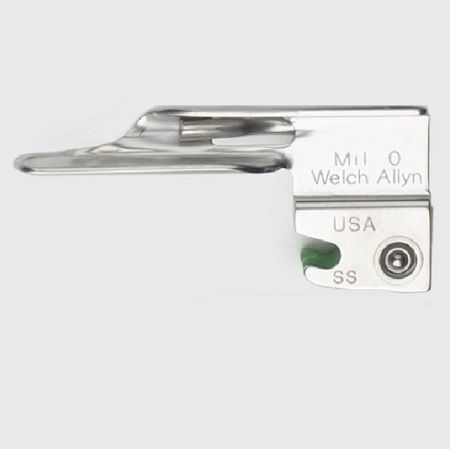 Hoja de Laringoscopio Recto Miller Halogeno de Fibra Optica #0 68060 Welch Allyn 1 HOJA DE LARINGOSCOPIO RECTO MILLER HALOGENO DE FIBRA OPTICA #0 68060 WELCH ALLYN