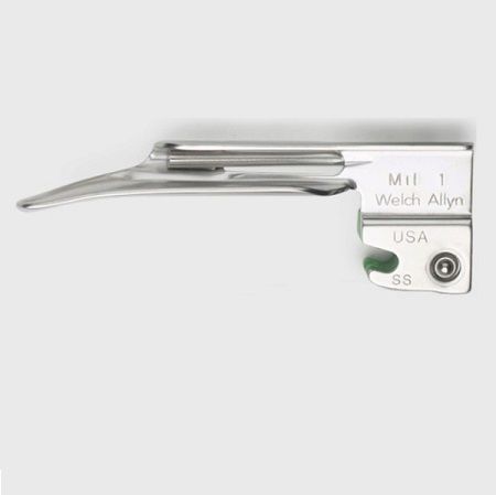 Hoja de Laringoscopio Recto Miller Halogeno de Fibra Optica #1 68061 Welch Allyn 1 HOJA DE LARINGOSCOPIO RECTO MILLER HALOGENO DE FIBRA OPTICA #1 68061 WELCH ALLYN