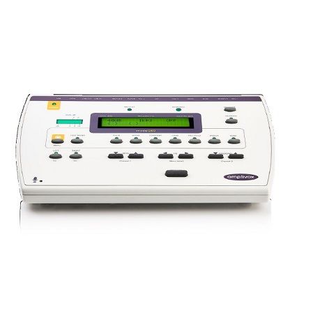 AUDIOMETRO PORTATIL VIA AEREA OSEA Y LOGOAUDIOMETRIA AMPLIVOX 260