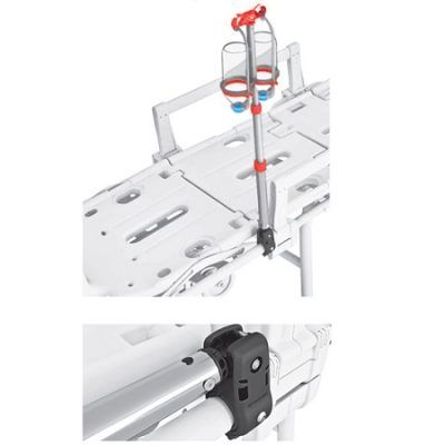 PORTA SUERO TELESCOPICO CON FIJACION AL BARANDAL TRACK 4 SPENCER