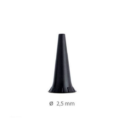 Especulos auriculares reutilizables negro Ø 2.5 mm  01.72212.001 KaWe