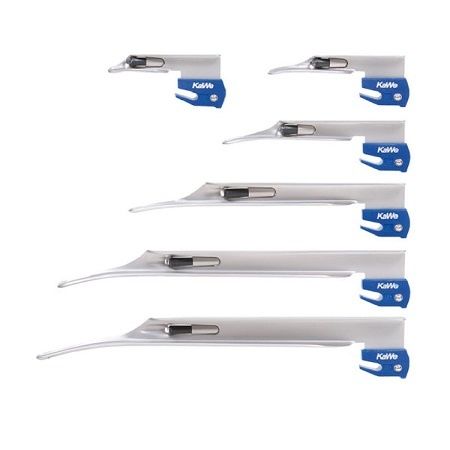 Hoja Desechable Miller No. 00 de Acero Inoxidable No Esteril con Foco LED 03.14020.592 Kawe 1 HOJA DESECHABLE MILLER NO. 00 DE ACERO INOXIDABLE NO ESTERIL CON FOCO LED 03.14020.592 KAWE
