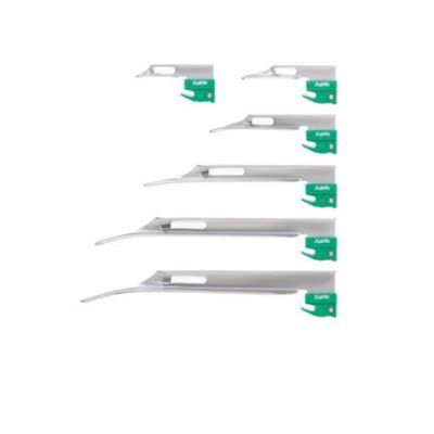 HOJA DESECHABLE MILLER NO. 00 DE ACERO INOXIDABLE NO ESTERIL PARA LARINGOSCOPIO DE FIBRA OPTICA 03.44024.592 KAWE