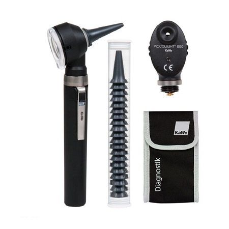 Set Piccolight C E50 2.5V Otoscopio y Oftalmoscopio Gris 02.31001.262 Kawe 1 Set PICCOLIGHT C E50 2.5V Otoscopio y Oftalmoscopio Gris 02.31001.262 KaWe