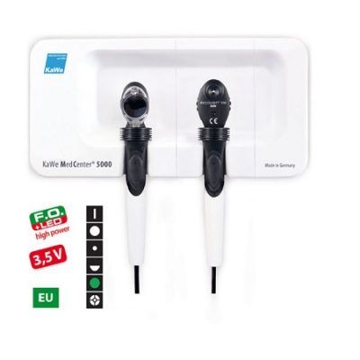 SET DE DIAGNOSTICO MEDCENTER 5000 DE PARED CON OTOSCOPIO F.O. LED  OFTALMOSCOPIO E56 (UE) 02.85021.002 KAWE