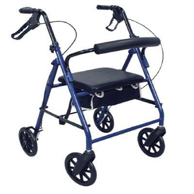 ANDADERA ROLLATOR 3025 ALUMINIO AZUL MEDICAL STORE