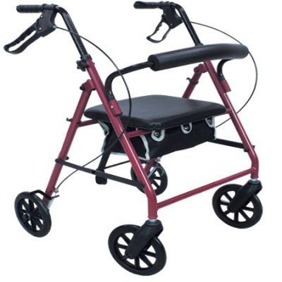 ANDADERA ROLLATOR 3025 ALUMINIO VINO MEDICAL STORE
