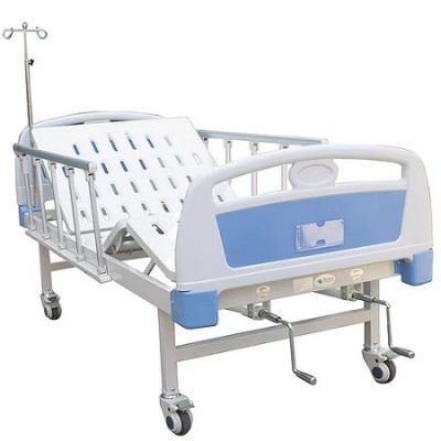 CAMA MANUAL HOSPITALARIA 2 MANIVELAS BARANDALES Y 4 FRENOS KY213S-32 MS