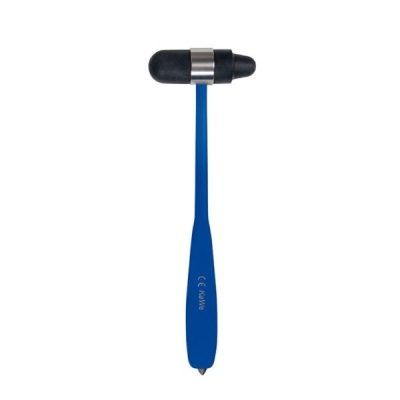 MARTILLO DE REFLEJOS COLORFLEX GRANDE CON PUNTA DE PALPACION NEUROLOGICA AZUL 07.15204.031 KAWE