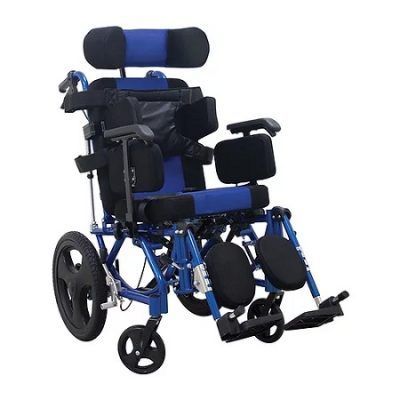 SILLA DE RUEDAS PARA PCI INFANTIL ALUMINIO AZUL KY958LC36 MEDICAL STORE