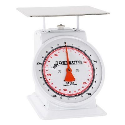 BASCULA DE DIAL CON PLATAFORMA PARA PESO DE INGREDIENTES 55LB T-25-KP DETECTO