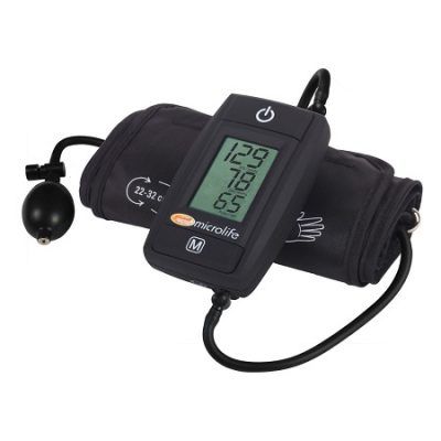 BAUMANOMETRO DIGITAL SEMIAUTOMATICO TECNOLOGIA PAD BPA50 BLACK MICROLIFE