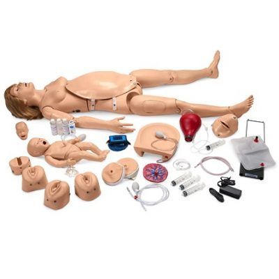 SIMULADOR DE PARTO MATERNO Y NEONATAL GAUMARD NOELLE CON PEDI BLUE NEONATE SB37713L