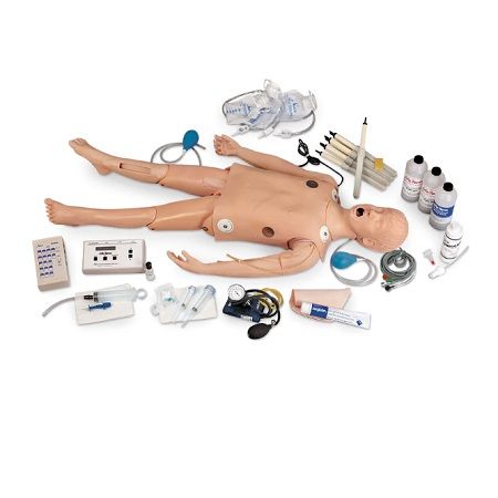 MANIQUI DELUXE CHILD CRISIS CON SIMULADOR DE ECG LF03617 NASCO