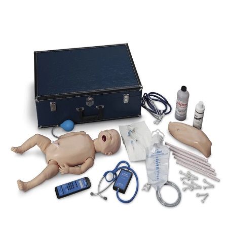 MANIQUI ENTRENADOR DE AUSCULTACION INFANTILCON GESTION DE LAS VIAS RESPIRATORIAS LF01201 NASCO