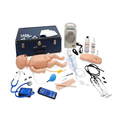 MANIQUI SIMULADOR COMPLETO DE AUSCULTACION INFANTIL CON ALTAVOZ LF01205 NASCO