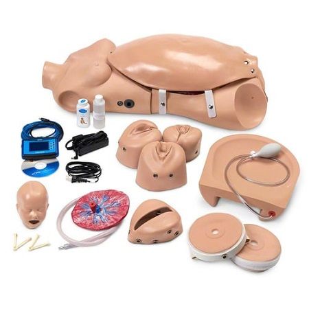 MANIQUI TORSO DE PARTO MATERNO Y NEONATAL GAUMARD NOELLE TONO DE PIEL CLARO SB37714L NASCO