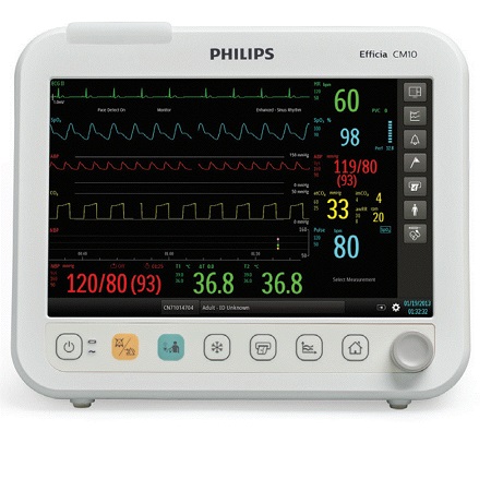 MONITOR DE SIGNOS VITALES 10.4 TOUCH MULTIPARAMETRICO GOLDWAY PLS-CM10 PHILIPS