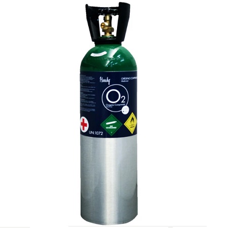 KIT TANQUE DE OXIGENO DE 1699 LITROS SIN OXIGENO HDY-KIT-M60 HANDY