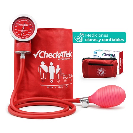 Baumanómetro Aneroide Eco Rojo CTK-B2-5 Checkatek