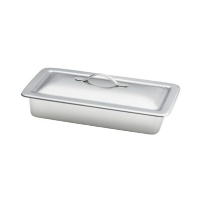 Charola de acero inoxidable para catéter e instrumental 23x13x5cm MNT-0156 MAGNATE