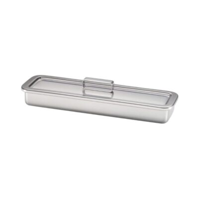 Charola de acero inoxidable para catéter e instrumental 44x15.5x5cm MNT-0168 MAGNATE