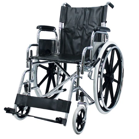 Silla de ruedas cromada estandar 19" HDY-S300 HANDY