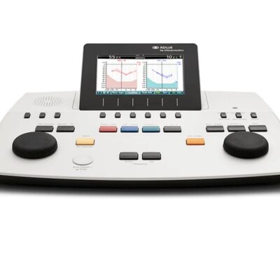 Audiómetro de diagnóstico vía aérea y ósea con audiometría verbal Y Configuración Sync para integración y transferencia a computadora AD528 Sync Interacoustics