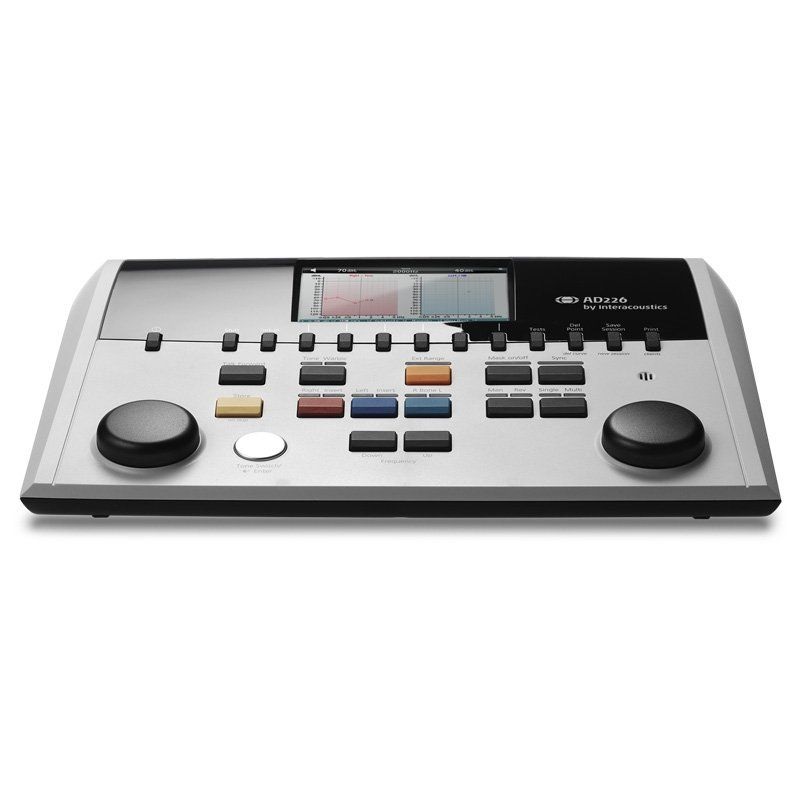 Audiómetro de diagnóstico vía aérea y ósea con enmascaramiento para determinar umbrales auditivos AD226B Basic Interacoustics 1 Audiómetro de diagnóstico vía aérea y ósea con enmascaramiento para determinar umbrales auditivos AD226B Basic Interacoustics