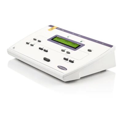 Audiómetro de diagnóstico portátil vía aérea y ósea con audiometría verbal campo libre y enmascaramiento Incluye pruebas ABLB y Stenger AVX-260 Amplivox