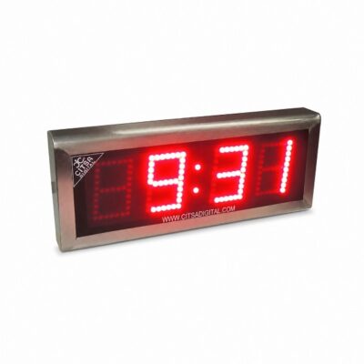 Reloj digital multifuncion de acero inoxidable 35x15cmx5cm CTS-6401 MF-AI Citsa