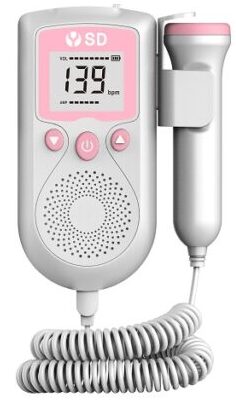 Doppler fetal recargable con detección automática de la frecuencia cardiaca fetal ACU-AD51D SDPRO
